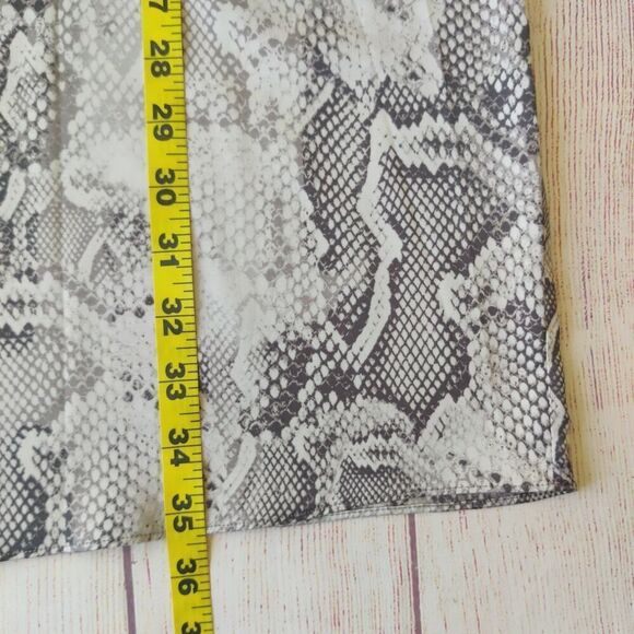 White House Black Market python snake print slip dress sz 8 - Picture 6 of 8